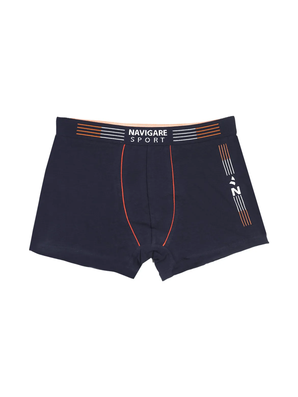 Navigare Boxer da ragazzo in cotone - blu scuro