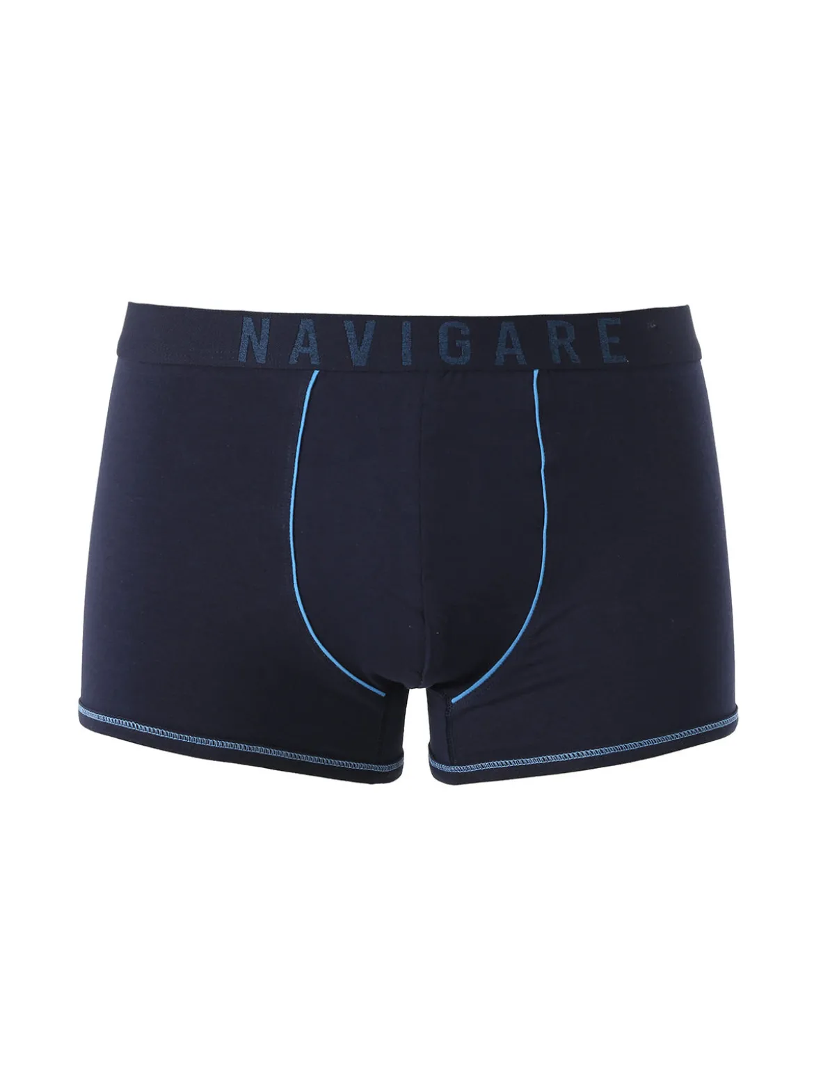Navigare Boxer da uomo in cotone - blu scuro
