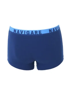 Navigare Boxer da uomo in cotone elasticizzato - blu