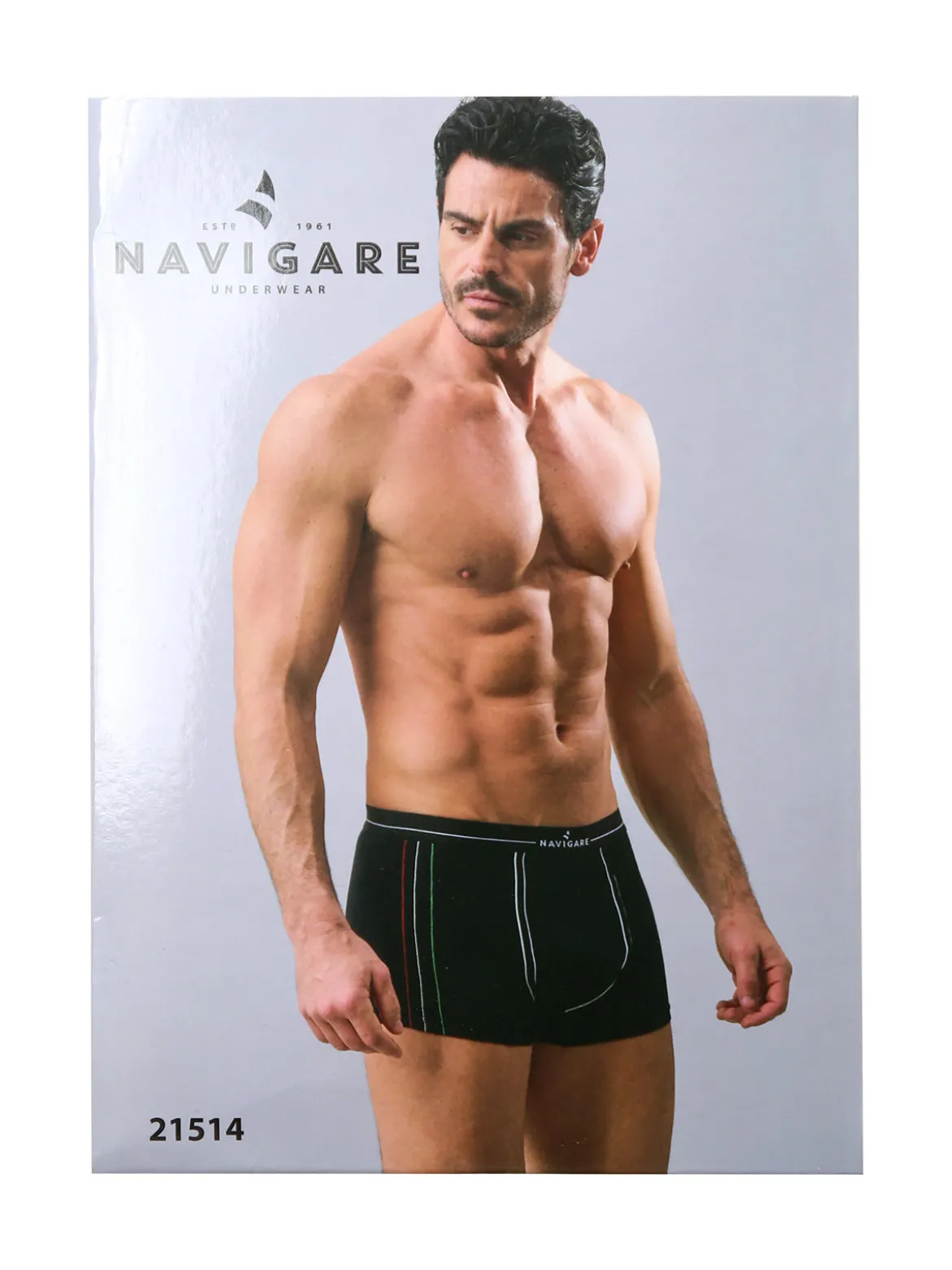 Navigare Boxer da uomo in cotone - grigio scuro