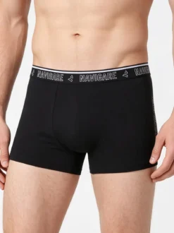 Navigare Boxer da uomo in cotone - nero