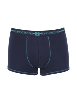 Navigare Boxer uomo in cotone - blu scuro