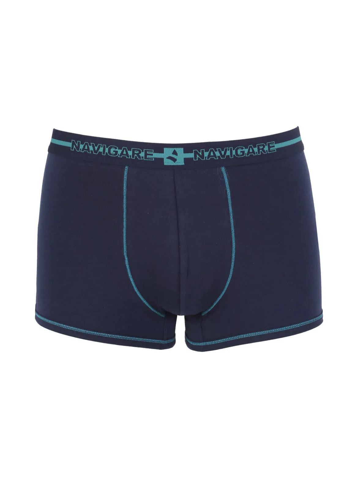 Navigare Boxer uomo in cotone - blu scuro