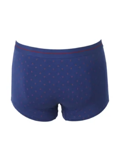 Navigare Boxer uomo in cotone con stampe - blu