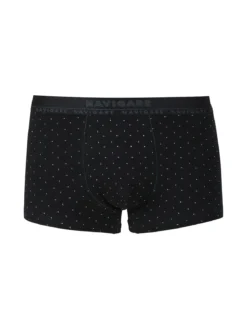 Navigare Boxer uomo in cotone con stampe - nero
