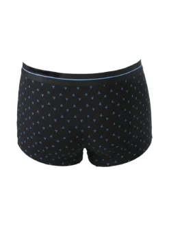 Navigare Boxer uomo in cotone con stampe - nero