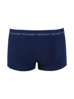 Navigare Boxer uomo in cotone elastico - blu