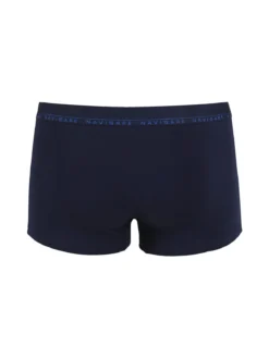 Navigare Boxer uomo in cotone elastico - blu scuro