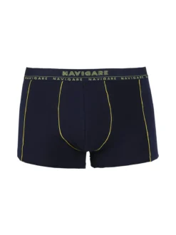 Navigare Boxer uomo in cotone elastico - giallo