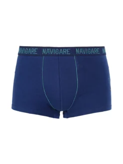 Navigare Boxer uomo in cotone jersey - blu