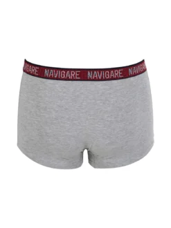Navigare Boxer uomo in cotone jersey - grigio