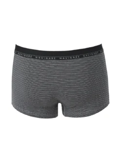 Navigare Boxer uomo rigato in cotone - nero