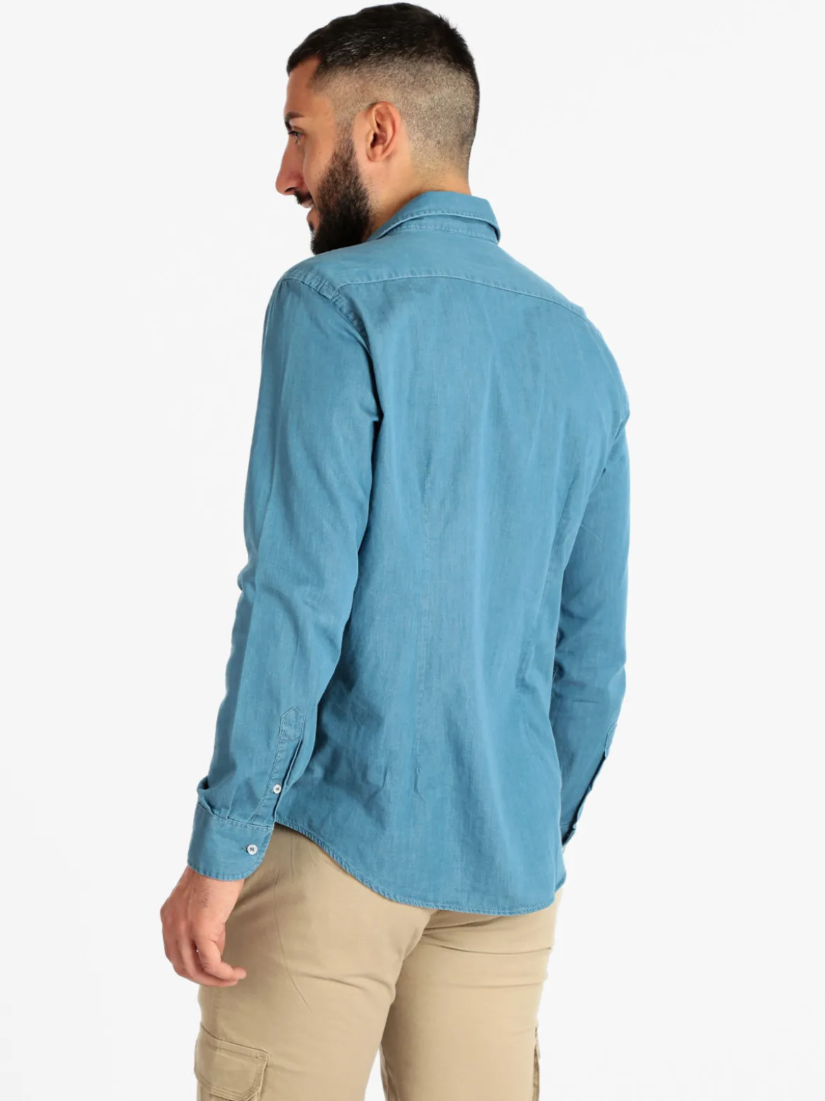 Navigare Camicia da uomo in jeans