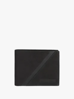 Navigare Portafoglio da uomo in pelle suede - nero