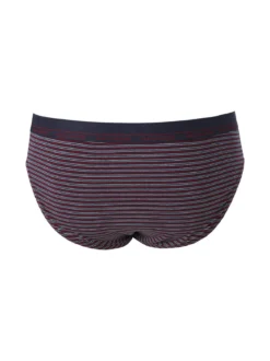 Navigare Slip da uomo rigati in cotone bielastico - blu scuro