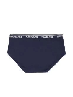 Navigare Slip da uomo taglie grandi in cotone bielastico - blu scuro