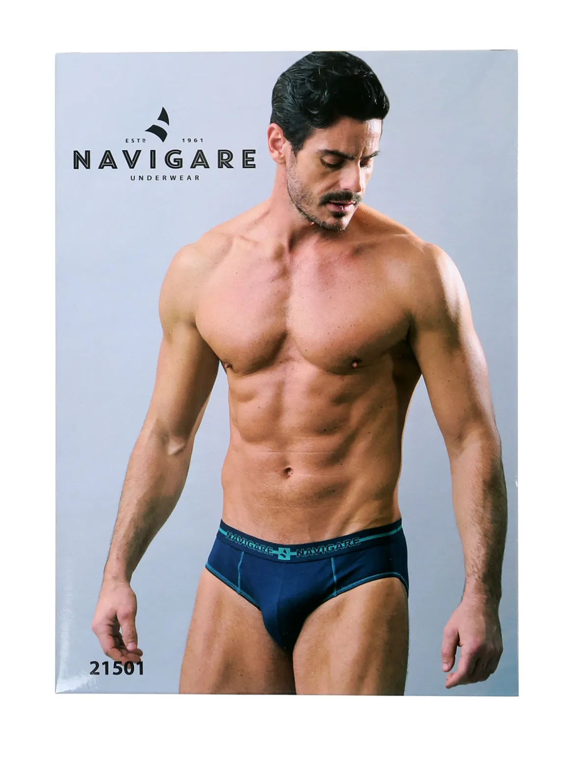 Navigare Slip uomo in cotone jersey - nero