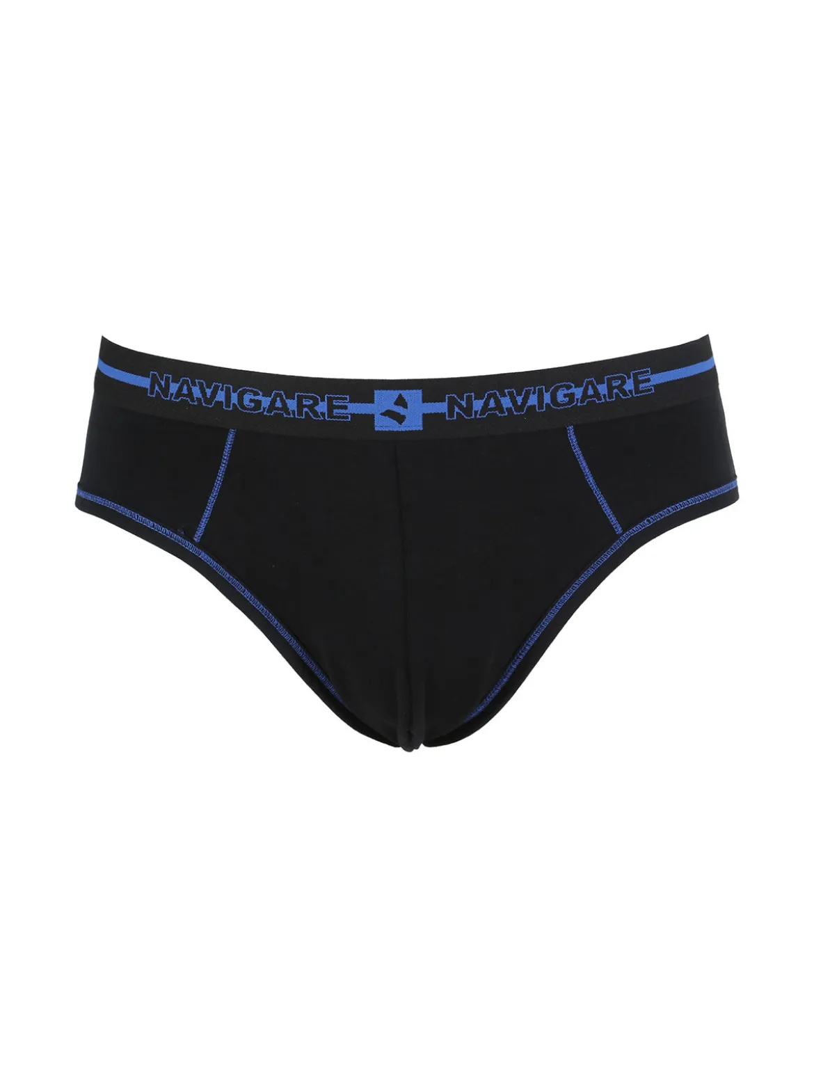 Navigare Slip uomo in cotone jersey - nero