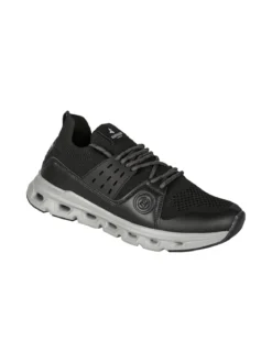 Navigare Sneakers sportive da uomo in maglia - nero