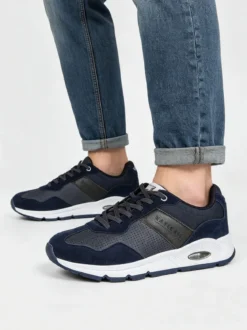 Navigare Sneakers stringate da uomo con camera ad aria - blu scuro