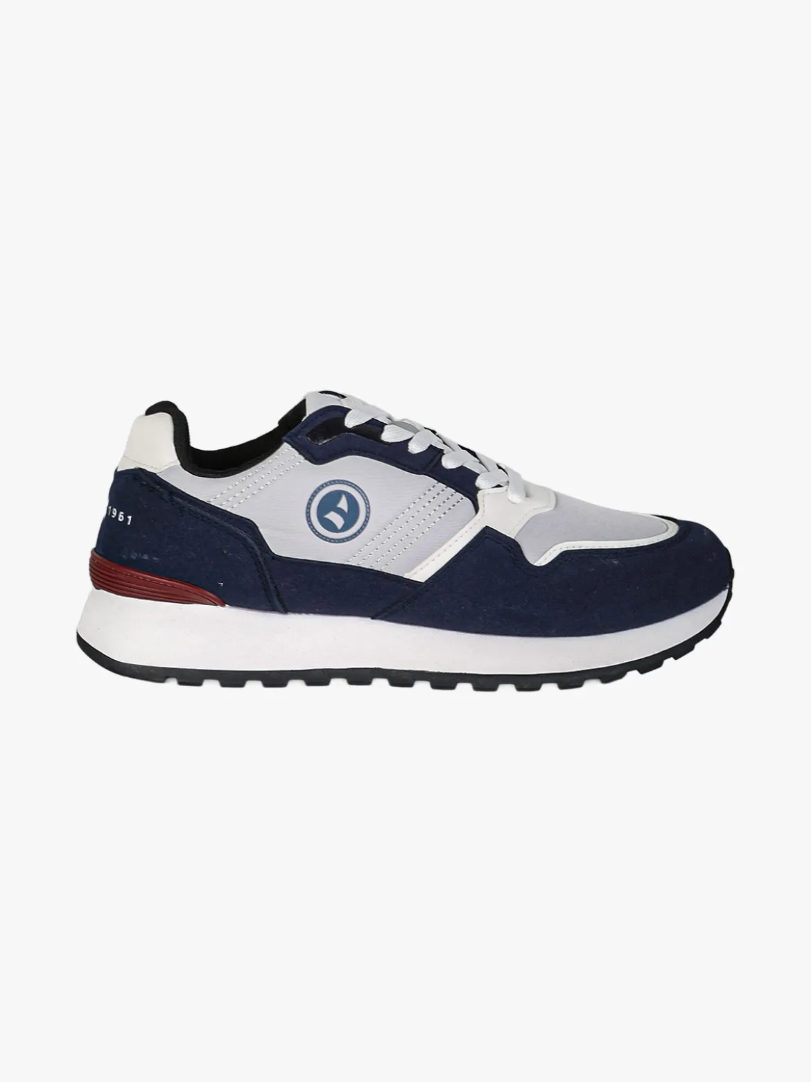 Navigare Sneakers stringate da uomo con platform - blu scuro