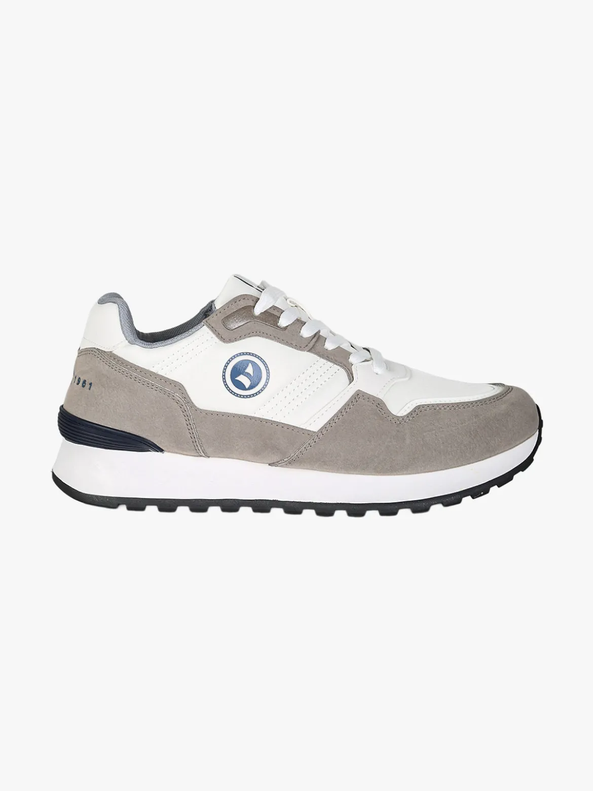 Navigare Sneakers stringate da uomo con platform - grigio