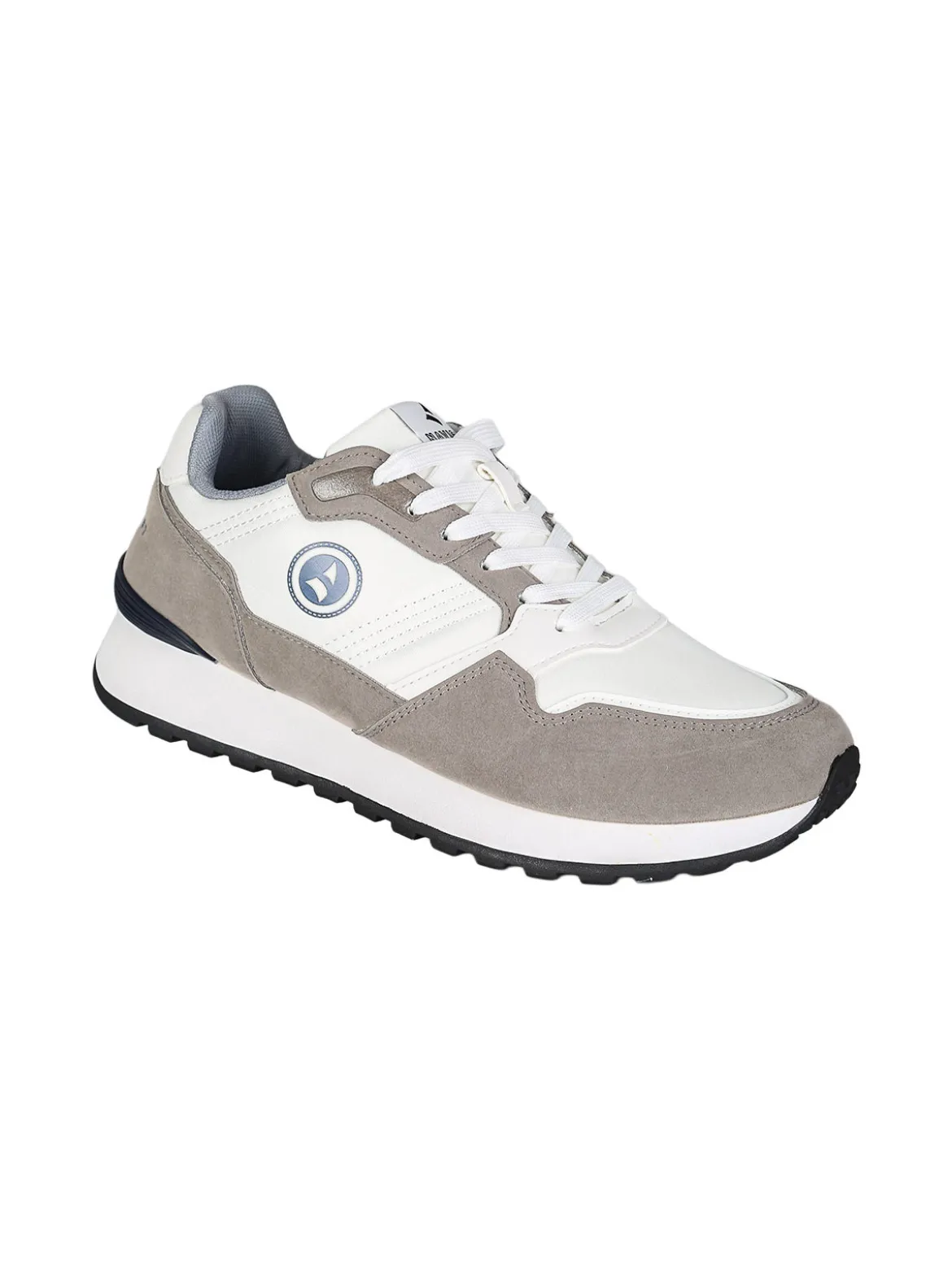 Navigare Sneakers stringate da uomo con platform - grigio