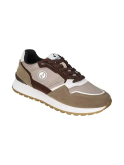 Navigare Sneakers stringate da uomo con platform - marrone