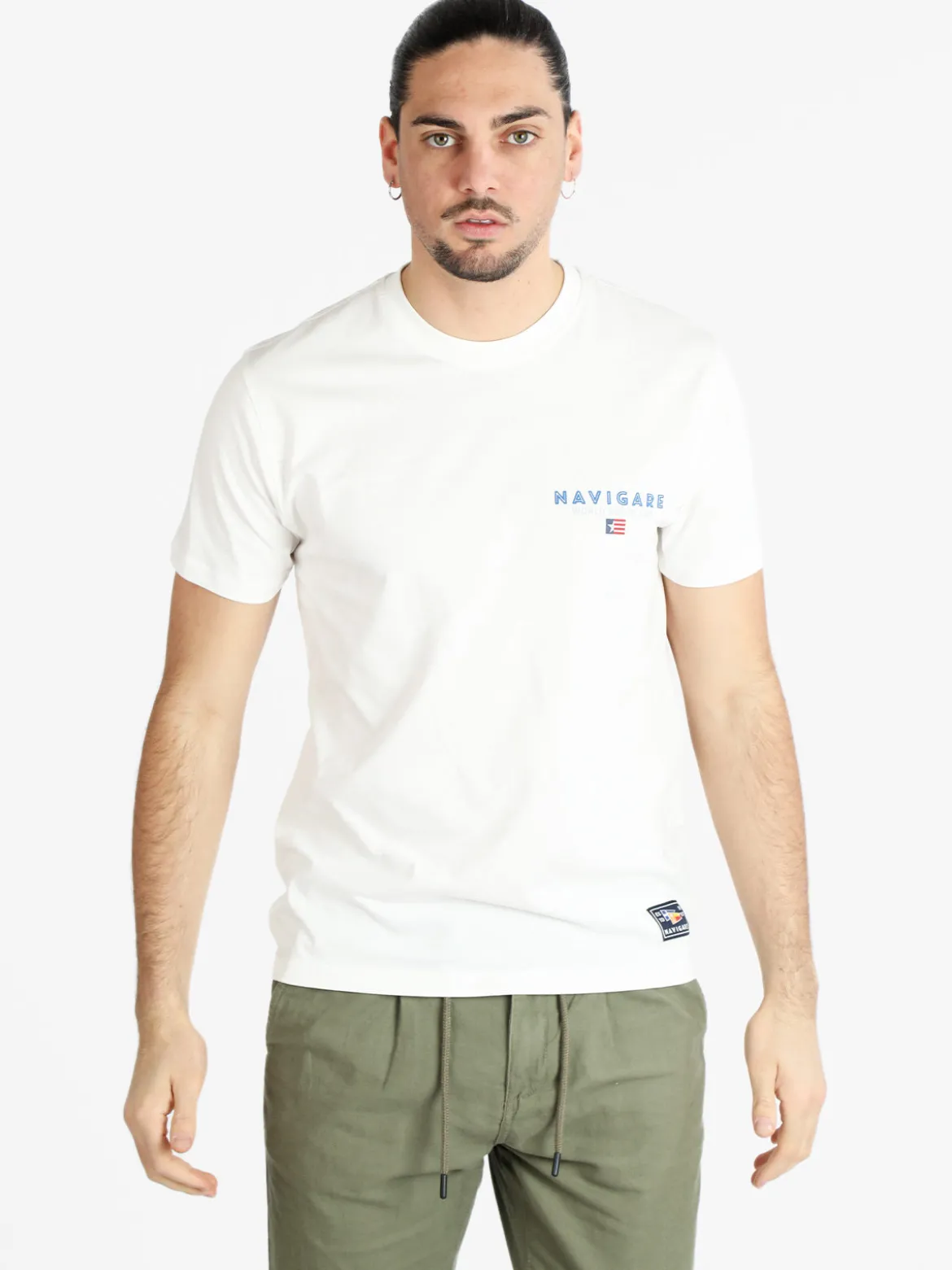 Navigare T-shirt girocollo manica corta uomo