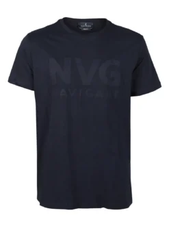 Navigare T-shirt uomo in cotone con scritta