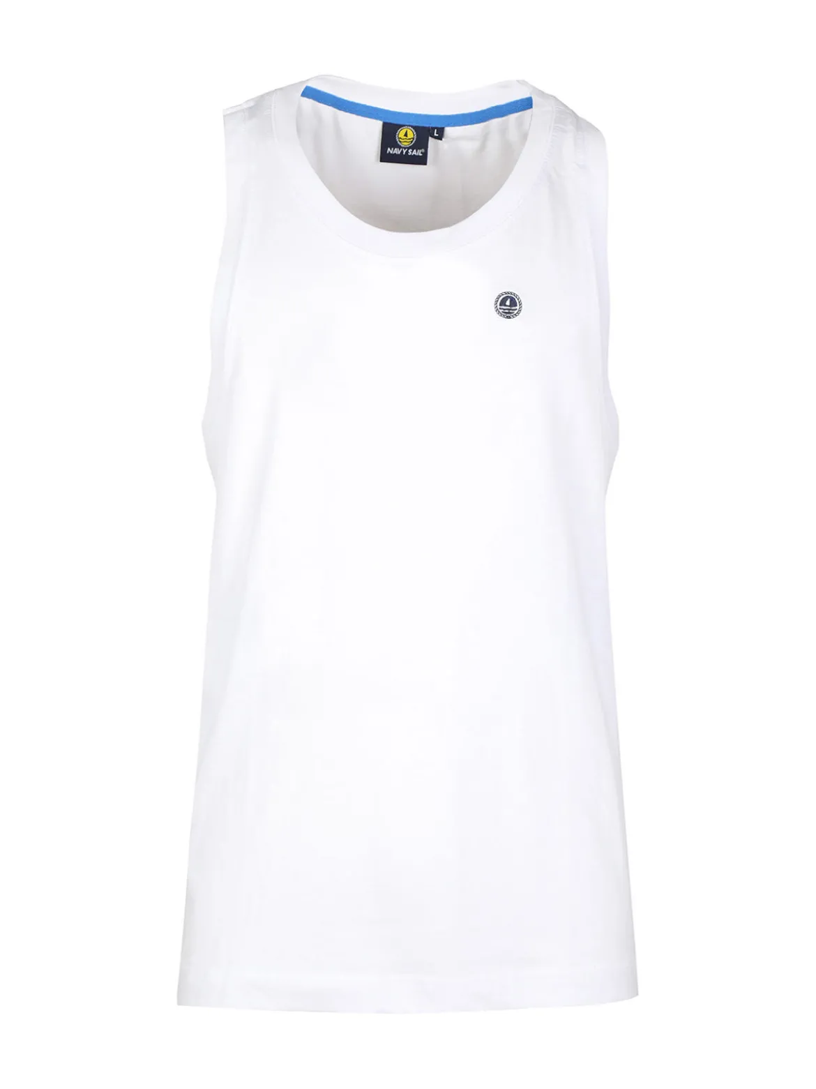 Navy Sail Canotta da uomo in cotone