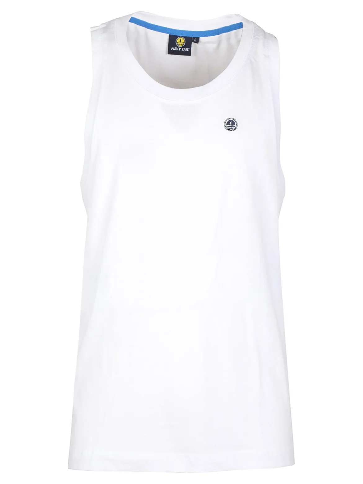 Navy Sail Canotta da uomo in cotone