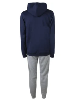 Navy Sail Completo tuta da uomo felpata con cappuccio e zip intera - blu scuro