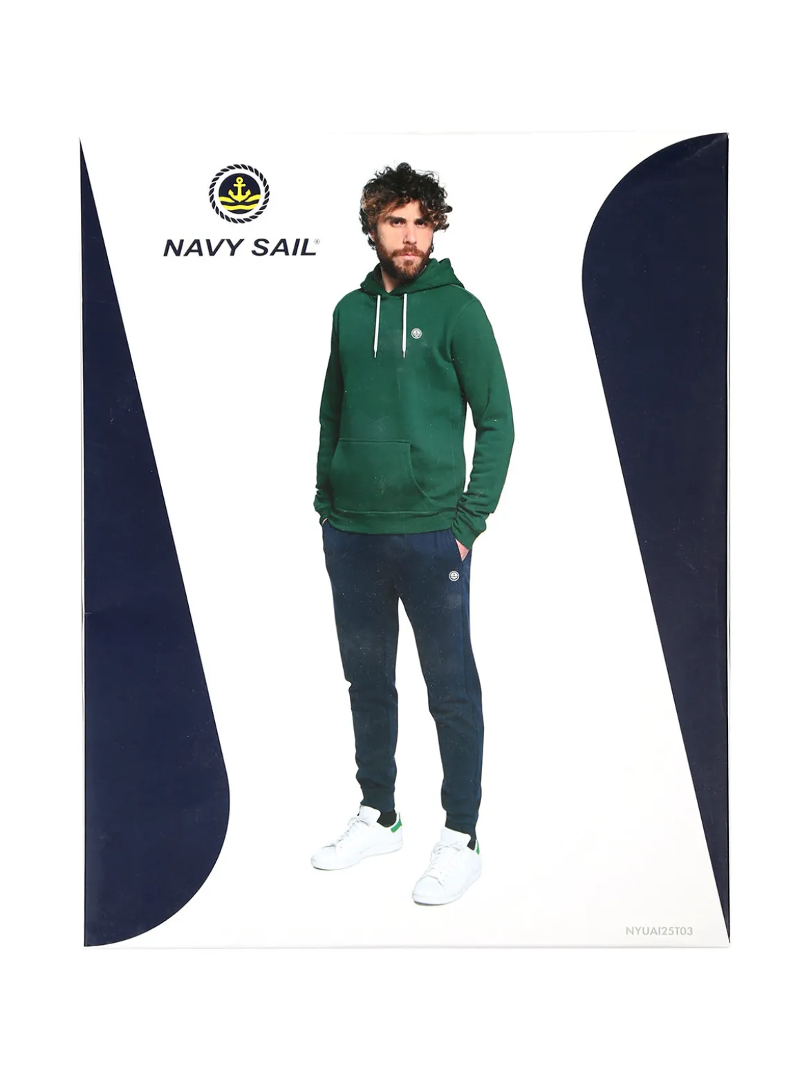 Navy Sail Completo tuta felpata da uomo con cappuccio - bordeaux