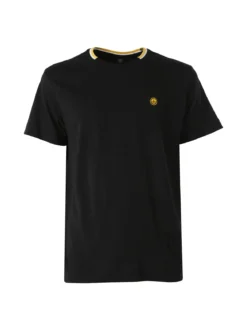 Navy Sail T-shirt da uomo in cotone con logo - nero