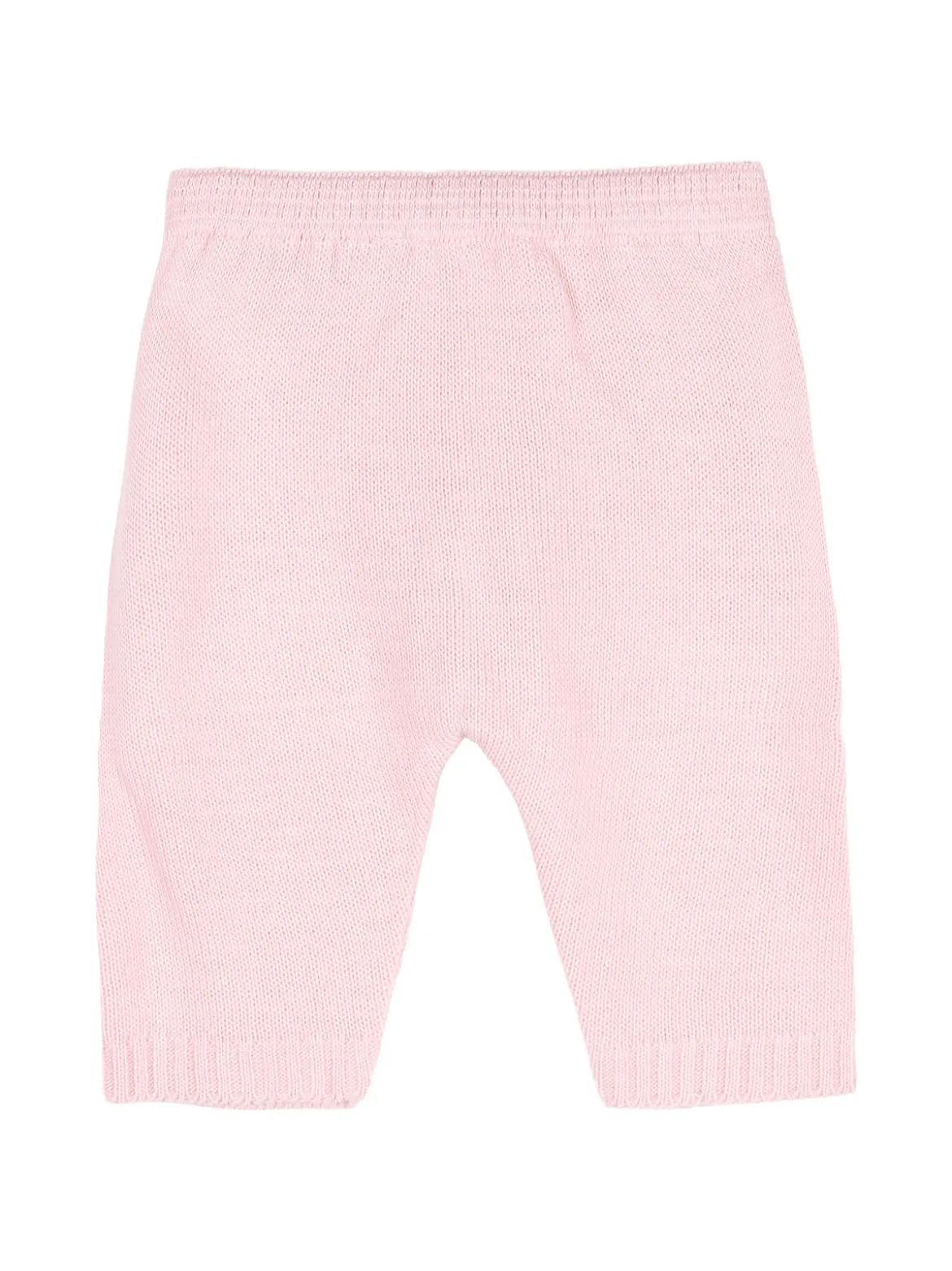 Nazareno Gabrielli Completo 2 pezzi da neonata in maglia con colletto - rosa