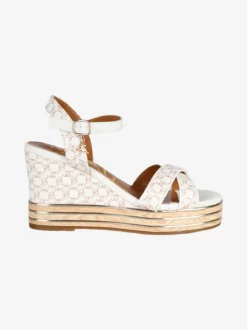 Nazareno Gabrielli Sandali donna con zeppa platform e fascette intrecciate