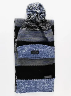 Nazareno Gabrielli Set cappello + sciarpa in maglia