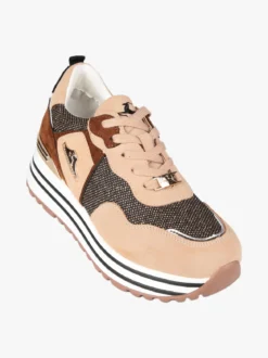 Nazareno Gabrielli Sneakers donna brillantinate con platform