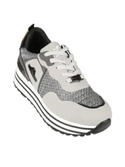 Nazareno Gabrielli Sneakers donna brillantinate con platform