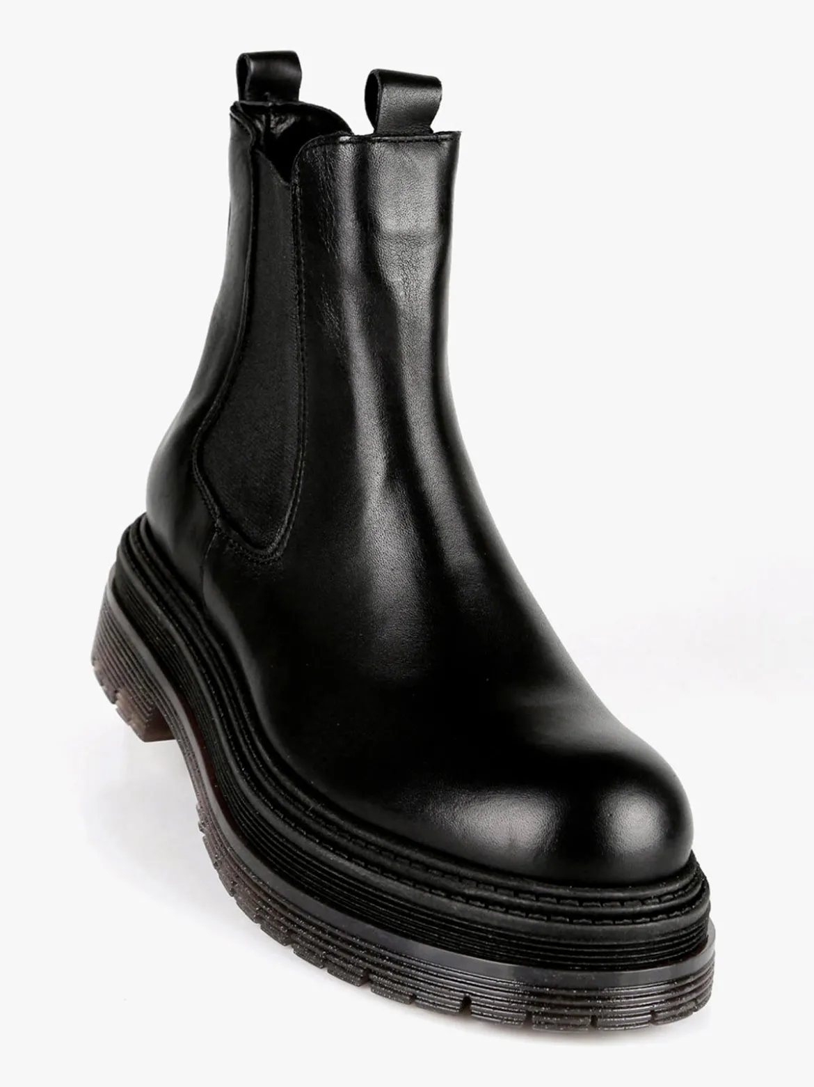 Nerofumo Stivaletti in pelle chelsea da donna