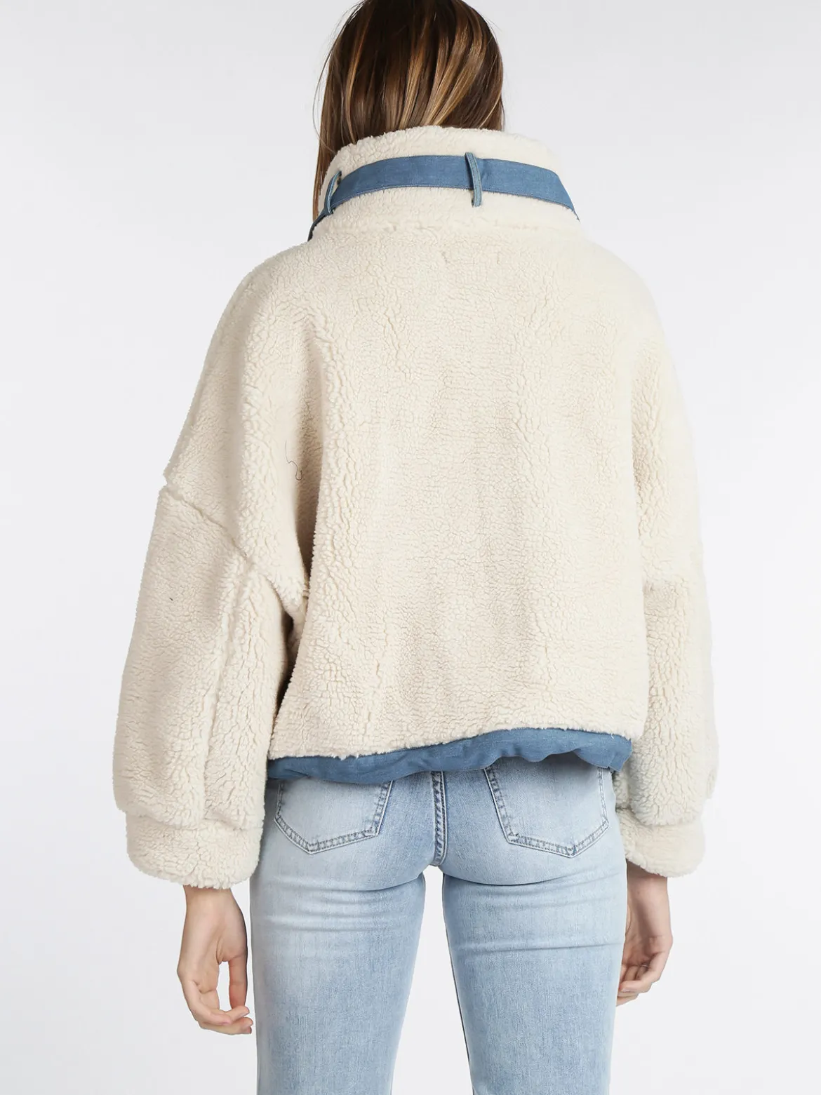 New Collection Giacca corta teddy oversize