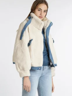 New Collection Giacca corta teddy oversize