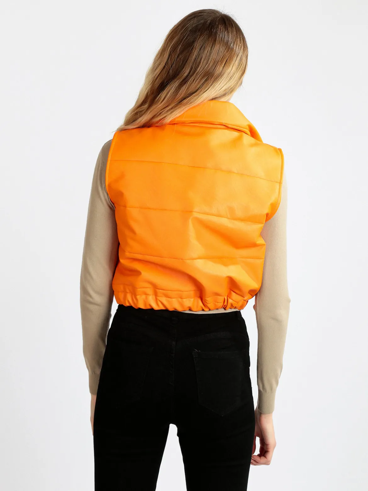 New Collection Gilet donna in similpelle