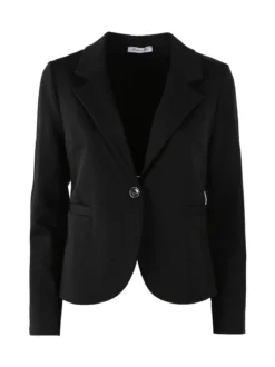 New Gj Blazer donna spigato con bottone - nero