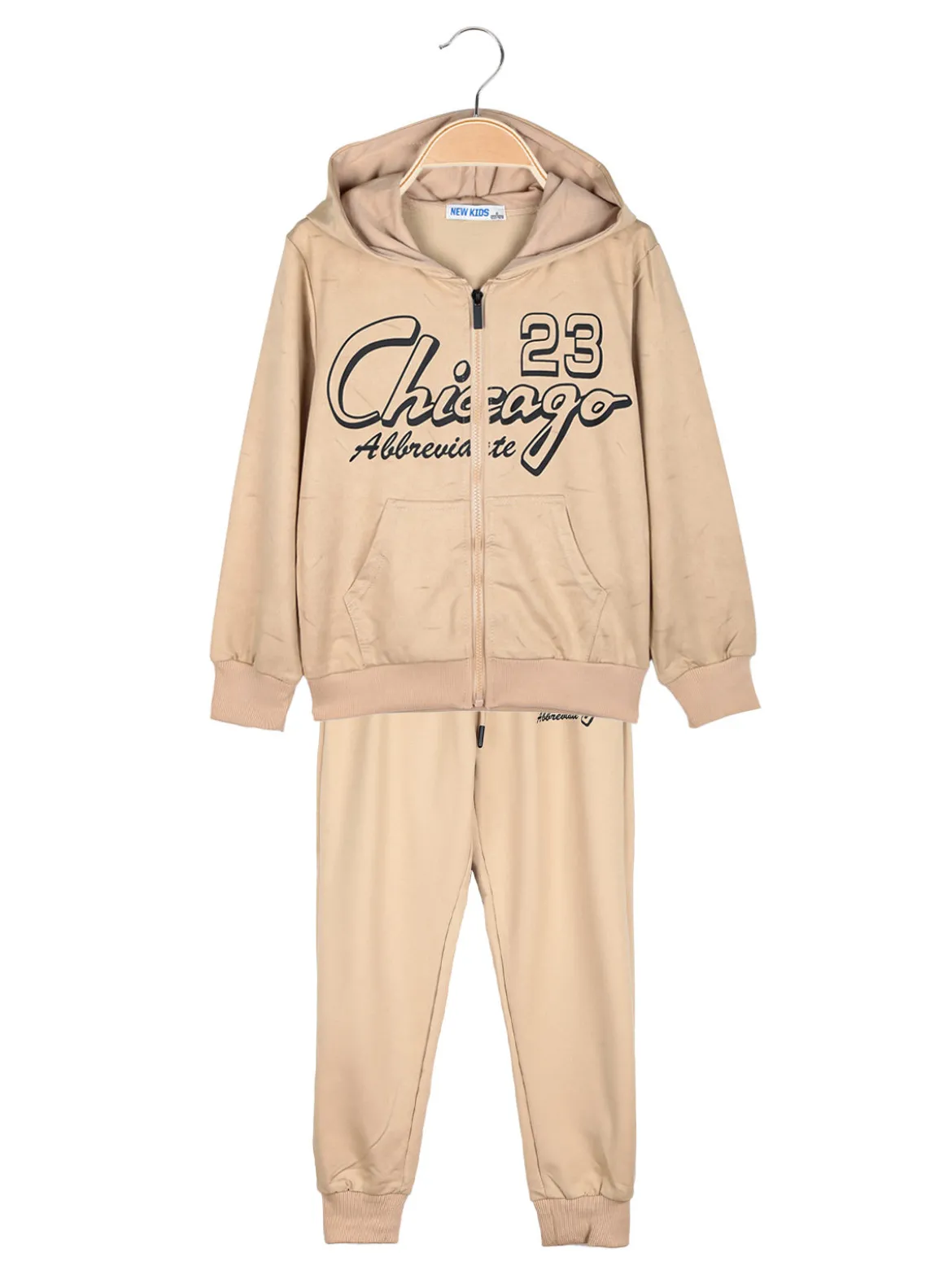 New Kids Completo tuta da ragazzo con cappuccio e zip