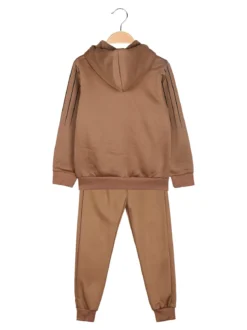 New Kids Completo tuta 2 pezzi da bambino con cappuccio - cammello