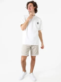 New Mentality Bermuda da uomo con coulisse - beige