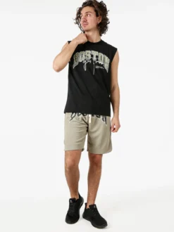 New Mentality Bermuda da uomo con coulisse - militare