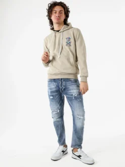 New Mentality Felpa da uomo con cappuccio - khaki